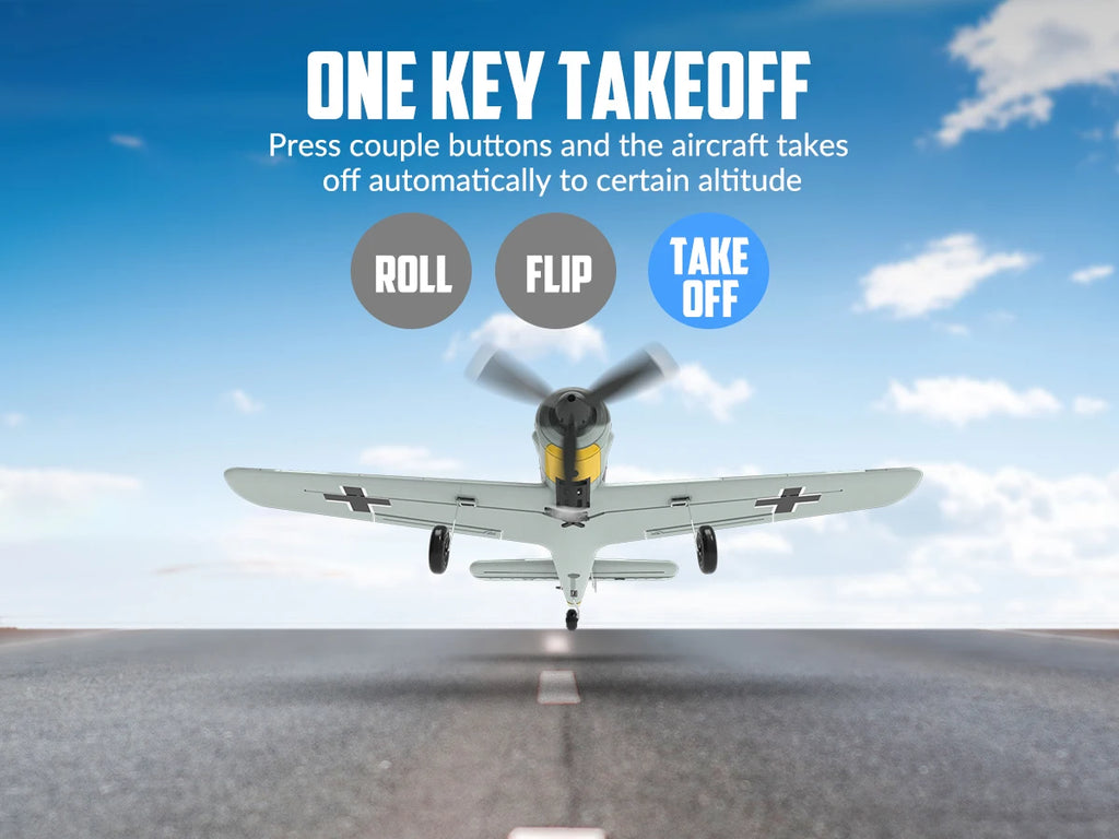VOLANTEX RC FW190 Fighter Toy Set Ready to Fly Remote Control Airplane Kids Boys