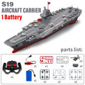 9IMOD RC Aircraft Carrier 2.4G Dual Motor 20Km/h 60M High-Density Waterproof Simulation Boat Model Creative Holiday Gift Toys