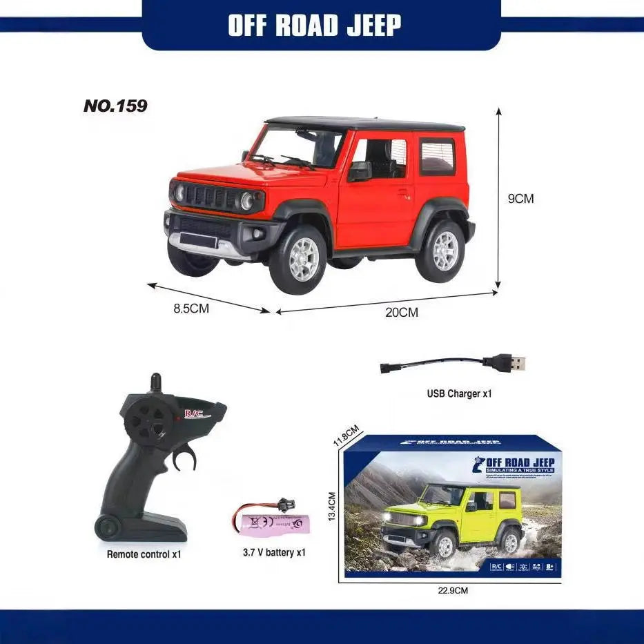 1:24 RC Car Simulation RC Crawler - Remote Control Off-Road Vehicle Model Truck for Display & Play