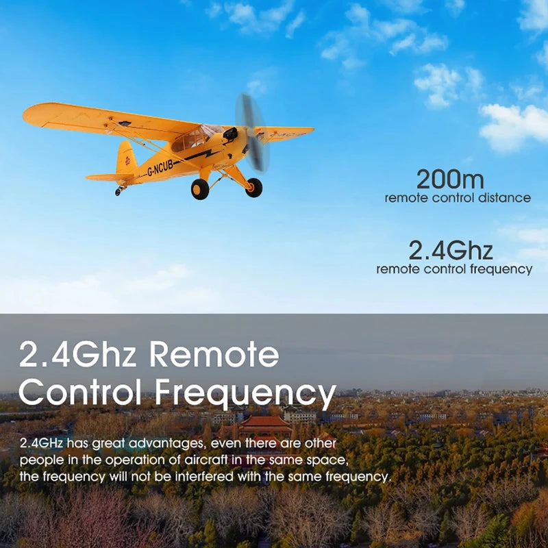 News Park10 J3-CUB RC Airplane RTF EPP RC 1406 Brushless Motor WLtoys A160 Upgrad 3D/6G System 650mm Wingspan Kit For Adult Gift