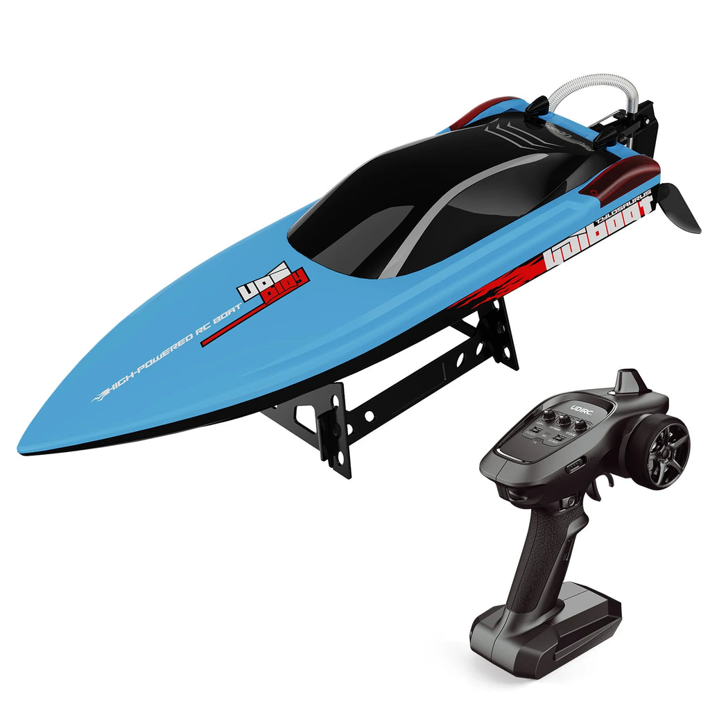 UDIRC High-Speed RC Racing Boat UDI025 Brushless Motor Self-Righting & Waterproof Hull for Lake, Pool, Outdoor Water Funll