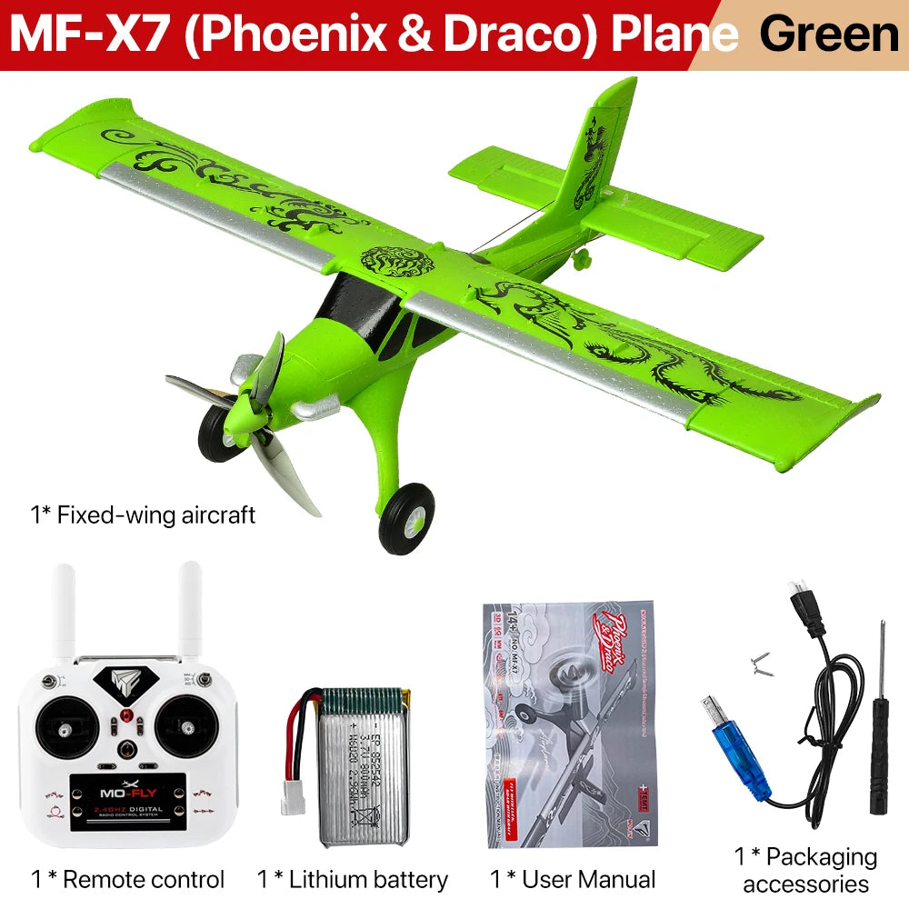 9IMOD RC Fixed Wing Plane 1/22 Scale MF-X7 3 Flight Modes EPP Brushless RTF Aircraft