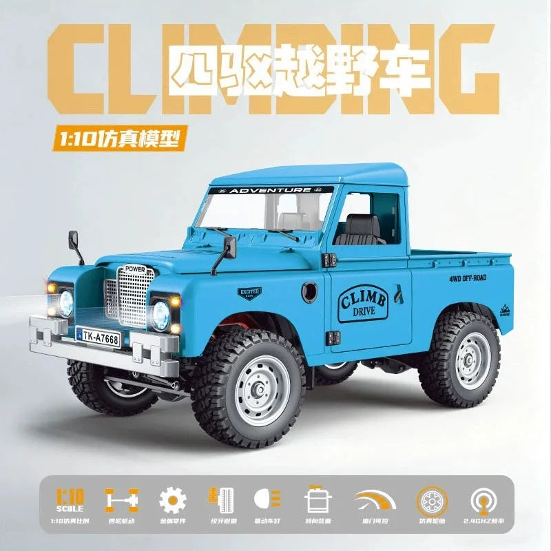 New 1:10 Full Scale Pickup 4X4 Professional Remote RC Defender Simulated Off-Road Climbing Vehicle RC CAR
