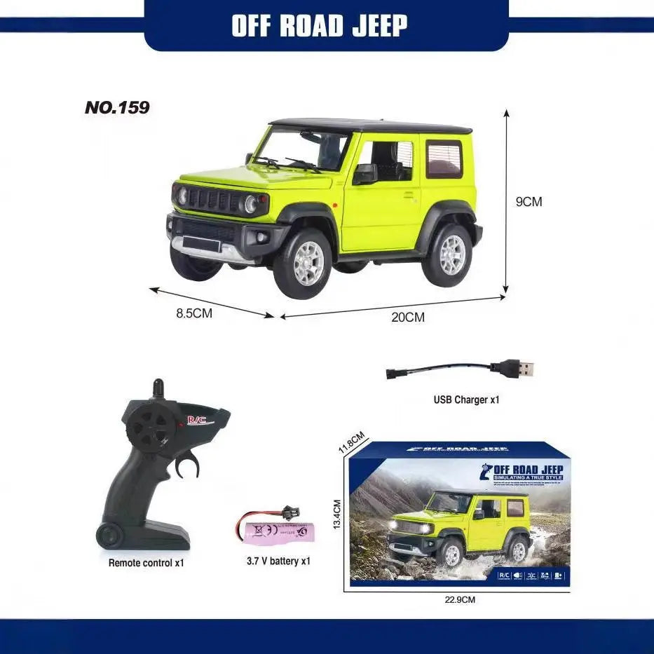 1:24 RC Car Simulation RC Crawler - Remote Control Off-Road Vehicle Model Truck for Display & Play