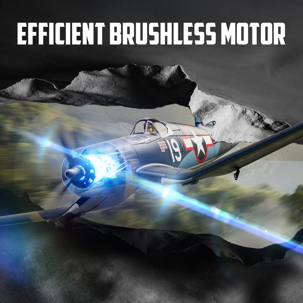 New Volantex F4U Corsair RC Plane With Brushless motor 2.4G 4CH 500MM Fixed Wingspan EPP Foam RC Aircraft One Key Aerobatic