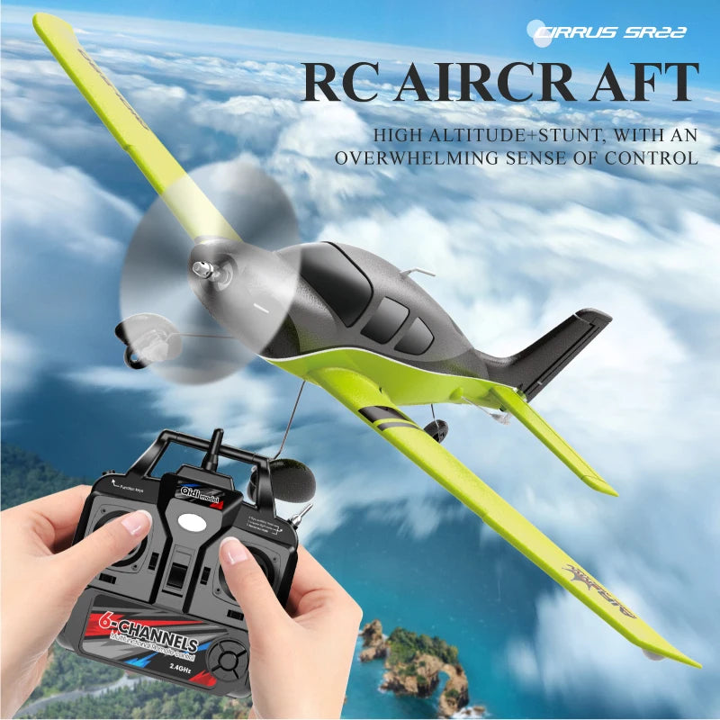 QIDI580 Stunt RC Glider Plane 4CH 2.4G Remote Control Brushless Aircraft EPP Foam Fixed Wing Airplane Model Toys for Children