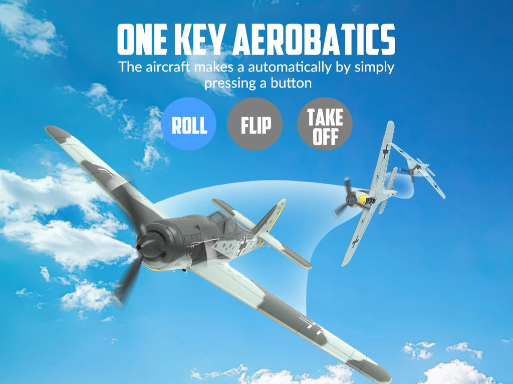VOLANTEX RC FW190 Fighter Toy Set Ready to Fly Remote Control Airplane Kids Boys