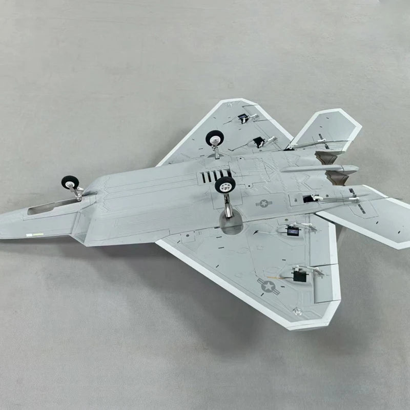 F22 64mm Ducted Remote-Controlled Model Aircraft CNC Shock Absorbing Landing Gear With Flap Fixed Wing Raptor Fighter F-22