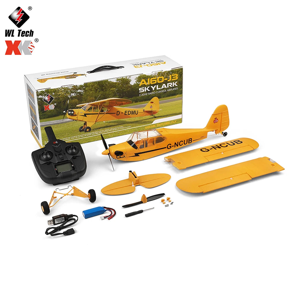 Wltoys XK A160 RC Airplane 650mm Wingspan 2.4G Radio Remote Control Aircraft 3D/6G Brushless Motor Plane Toys for Children