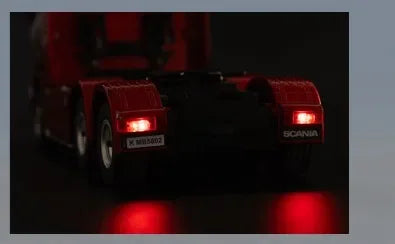 HUINA 1/18 19CH RC Truck 1501 770S Scania Alloy Tractor 2.4G Remote Control Engineering Trailer Truck with Light and Sound Toys