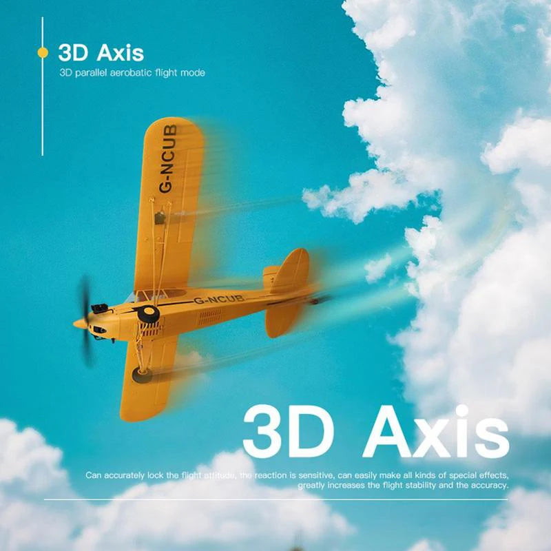 News Park10 J3-CUB RC Airplane RTF EPP RC 1406 Brushless Motor WLtoys A160 Upgrad 3D/6G System 650mm Wingspan Kit For Adult Gift