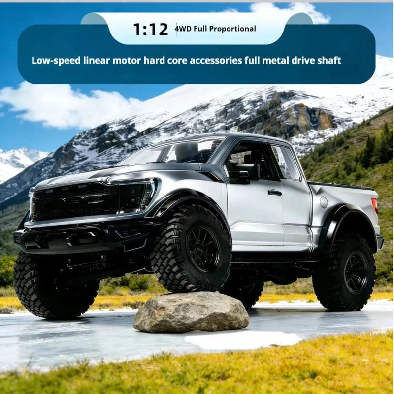 New Raptor F150 1/12 Rc Car Hongxing Simulation Rc Crawler Full Scale 4wd Off-Road Climbing Pickup Truck Model Boy Toy Gift