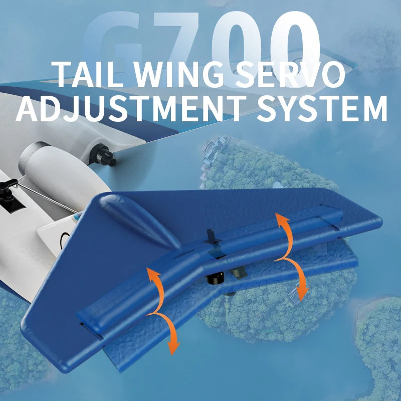 NEW G700 RC Plane Private Jet 3CH Remote Control Glider Gulfstream G700 RTF RTF 6-axis Gyro Stabilizer Airplane Toys Kids Adults