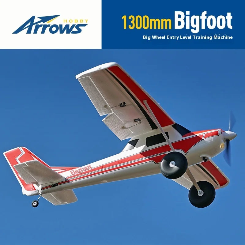 Blue Arrow 1300mm Bigfoot Low-Speed Entry-Level Off-Road Rc Plane Single Wing Propeller Single Engine Fixed Wing Model Aircraft