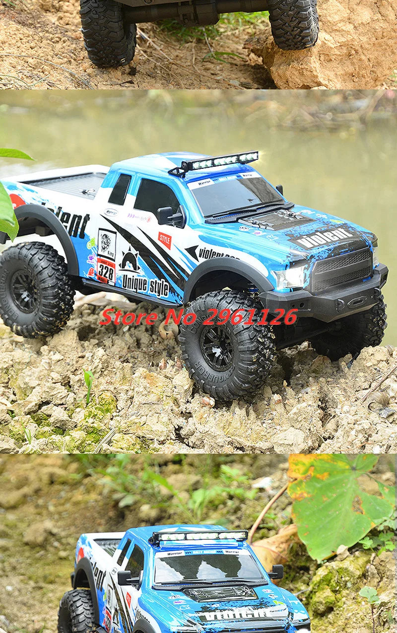 47CM Large RC Climbing Car 4WD 2.4G 1:10 Full Scale Multi-terrain Driving Remote Control Car Full Proportional Rock Crawler Toy