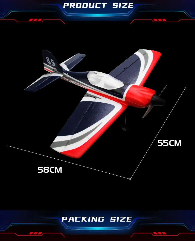5CH FX9706 RC Plane 580MM Fixed Wing Glider 3D/6G Remote Control Aircraft 2.4G Brushless Motor Fighter Model Toys for Children