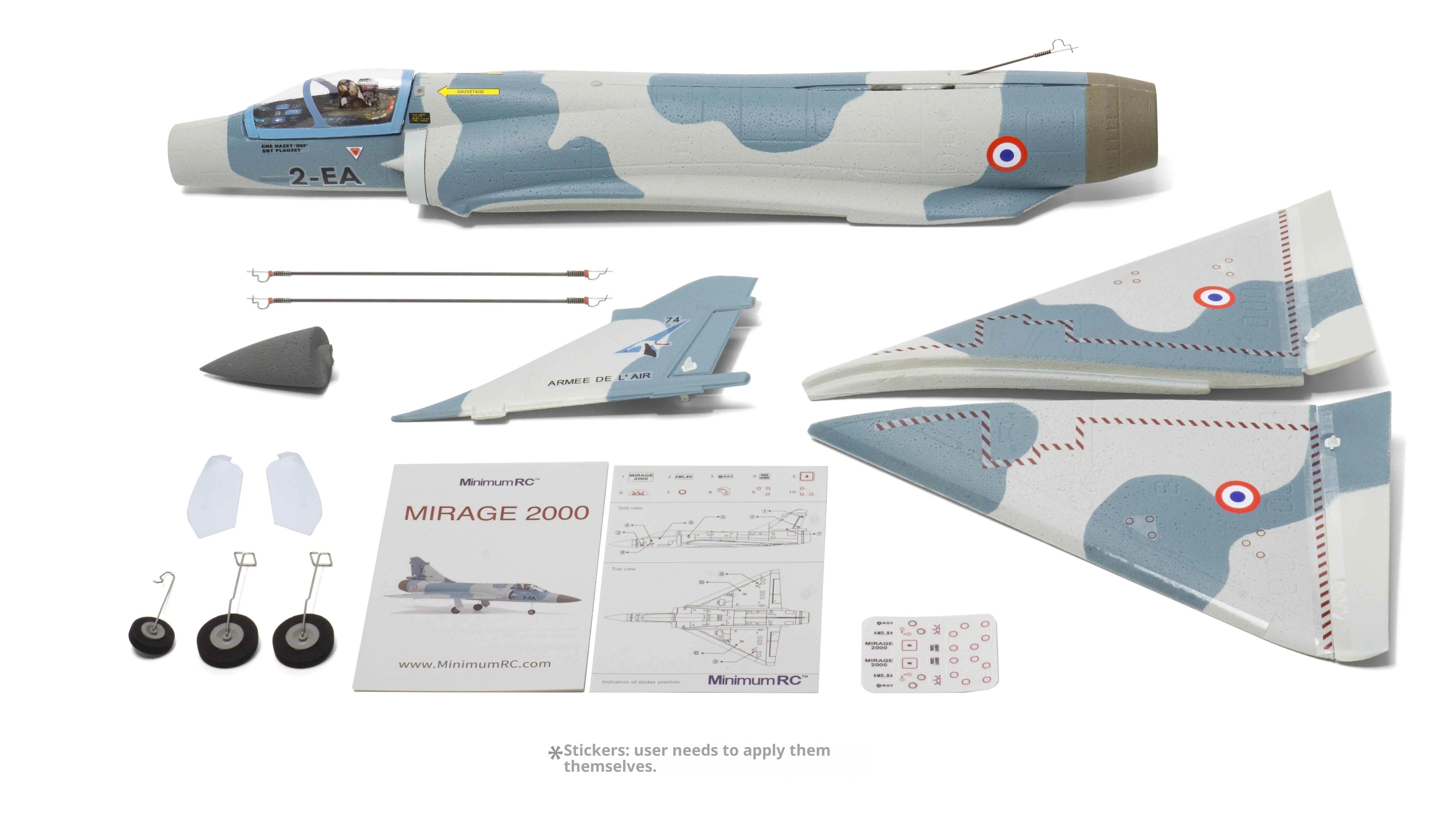 New Minimumrc Mirage 2000 30mm Brushless Edf 4ch Fixed Wing Rc Jet Plane Remote Control Aircraft Hobby Model Toy