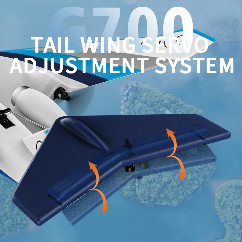 G700 Rc Plane Z67 Fixed-wing Rc Airplane Foam Toy Gulfstream 3-channel G700 Private Double Motor Control Airplane Model Gifts