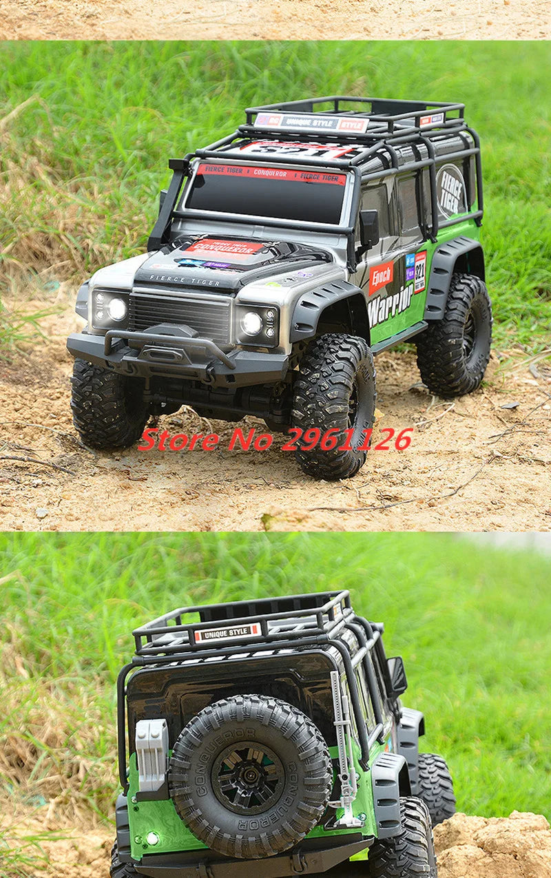 47CM Large RC Climbing Car 4WD 2.4G 1:10 Full Scale Multi-terrain Driving Remote Control Car Full Proportional Rock Crawler Toy