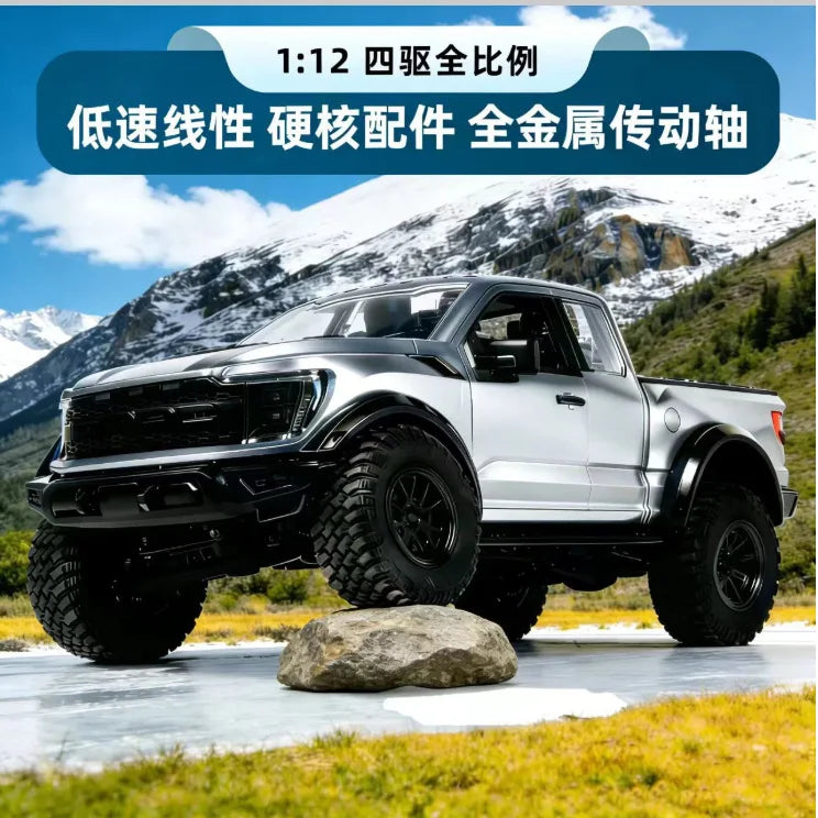 New Raptor F150 1/12 Rc Car Hongxing Simulation Rc Crawler Full Scale 4wd Off-Road Climbing Pickup Truck Model Boy Toy Gift