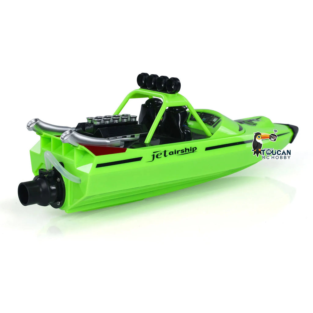 RC RTR Boat Lights Self Righting Jet Ship 2.4G Radio Control Racing Boat Model for Kids and Adults Outdoor Toys Gift for Boys