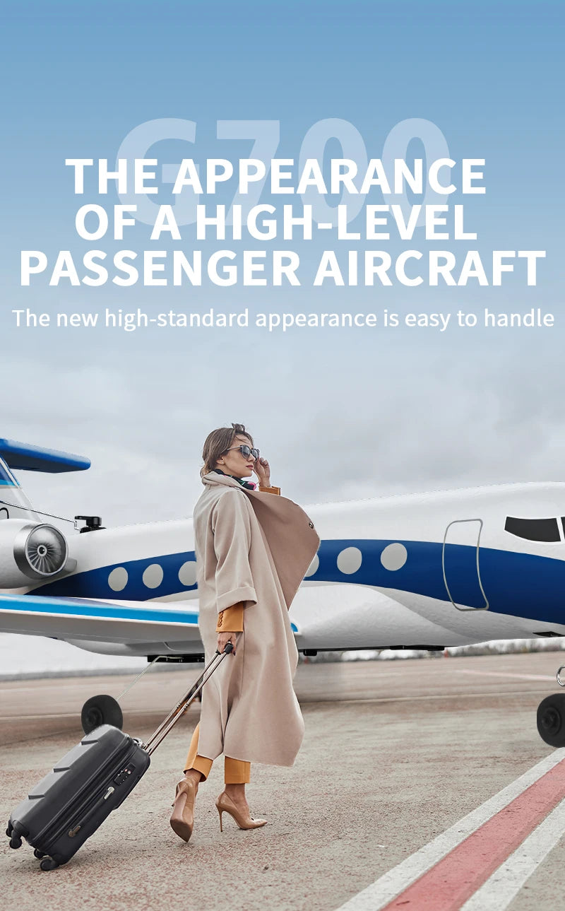NEW G700 RC Plane Private Jet 3CH Remote Control Glider Gulfstream G700 RTF RTF 6-axis Gyro Stabilizer Airplane Toys Kids Adults