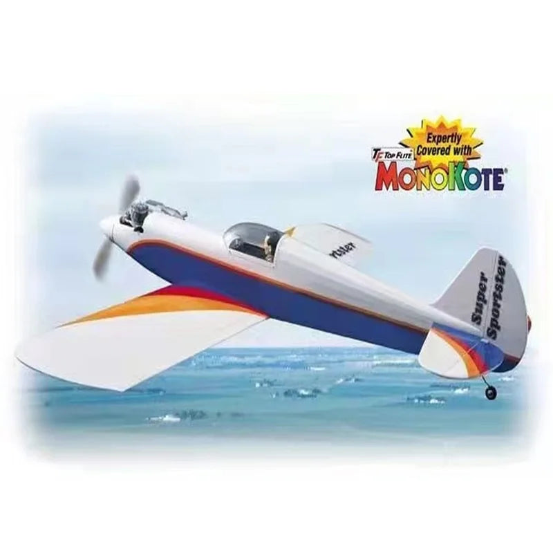 Great Planes Super Sportster 40 ARF Low Wing Sport Trainer RC Plane Pre Covered Wooden ARF Hobby Airplane for Beginner Pilots