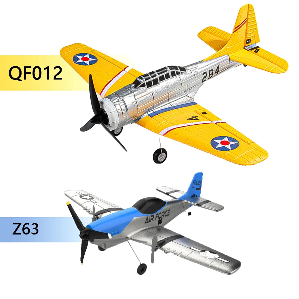 Z63  QF012 Four Channel Rc Plane 2.4G Remote Control Stunt Aircraft EPP Fixed Wing Model Foam Toy Aircraft Gift For Adults