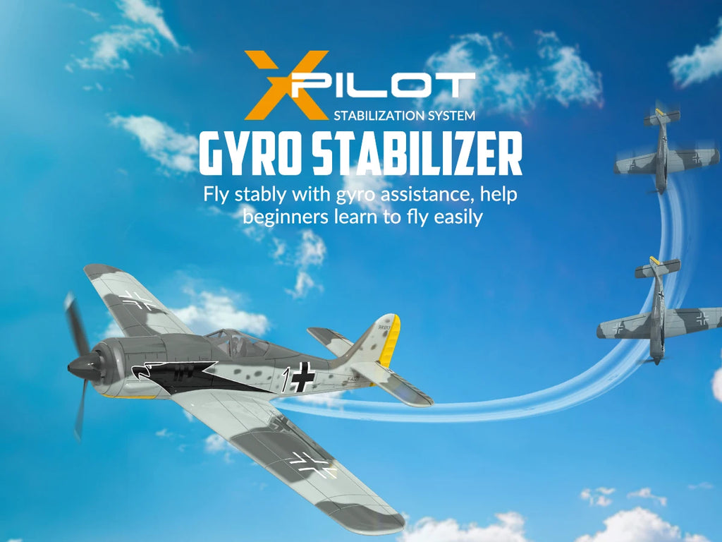 VOLANTEX RC FW190 Fighter Toy Set Ready to Fly Remote Control Airplane Kids Boys