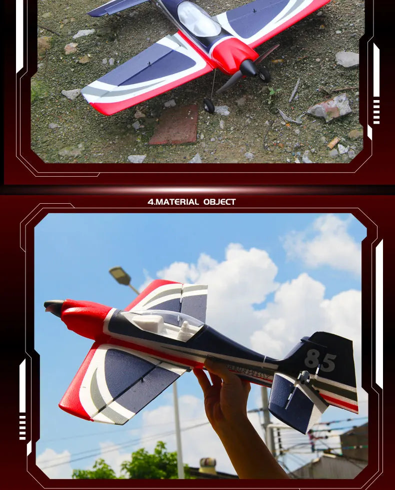 5CH FX9706 RC Plane 580MM Fixed Wing Glider 3D/6G Remote Control Aircraft 2.4G Brushless Motor Fighter Model Toys for Children