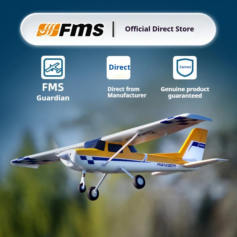 Fms Guardian Rc Fixed Wing Airplane 1220Mm Crash Resistant Beginner Training Rtf Electric Rc Plane With Flight Simulator Outdoor