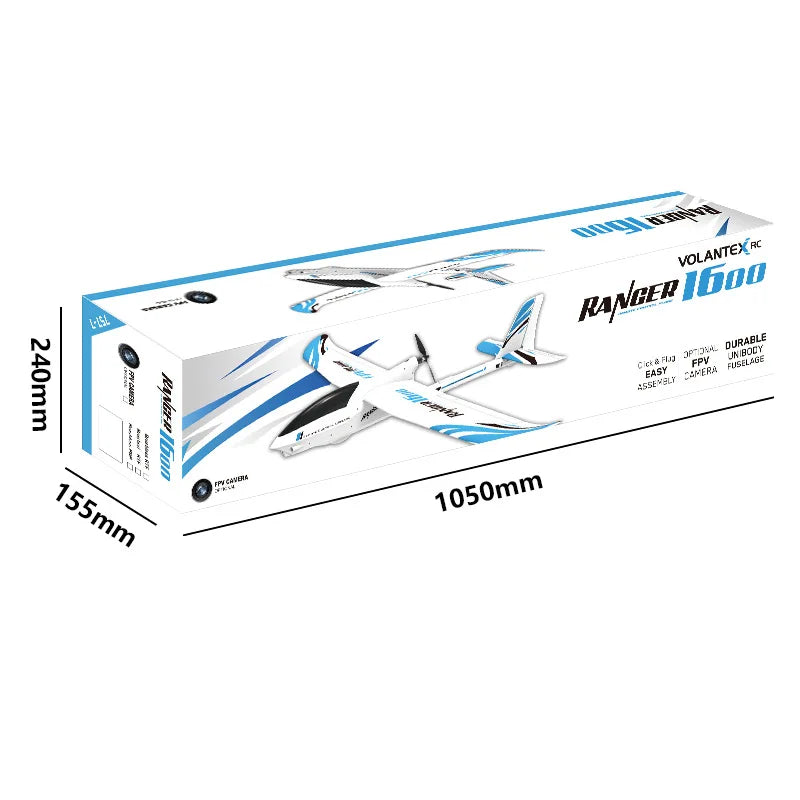 Volantexrc Ranger V757-7 Rc Plane 1600mm Wingspan EPO 4CH Rc Glider Fpv Aircraft Rc Airplane Rc Model 75707 Pnp For Boys Gifts