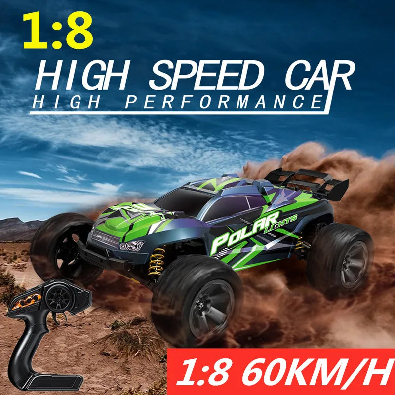 Upgrad Large 1:8 RC Racing Car 60KM/H High Speed Off Load Remote Control RC Car 6KG Waterproof Steering Gear Super Shock Absorbe