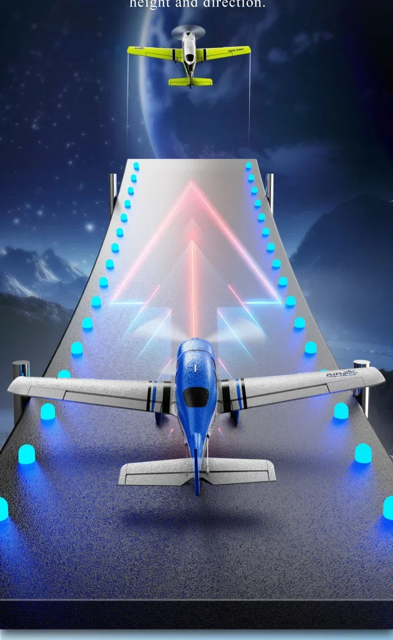 QIDI580 Stunt RC Glider Plane 4CH 2.4G Remote Control Brushless Aircraft EPP Foam Fixed Wing Airplane Model Toys for Children