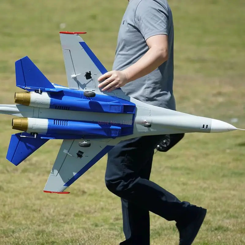 Xfly Double 50mm Su27 Twin Engine Jet Fighter Rc Plane Remote Control Assembly Fixed Wing Model