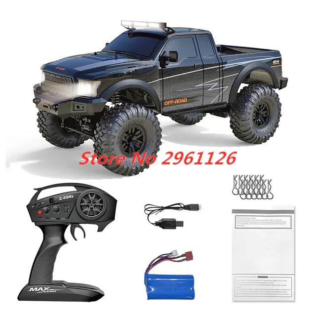 47CM Large RC Climbing Car 4WD 2.4G 1:10 Full Scale Multi-terrain Driving Remote Control Car Full Proportional Rock Crawler Toy