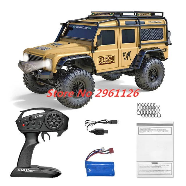 47CM Large RC Climbing Car 4WD 2.4G 1:10 Full Scale Multi-terrain Driving Remote Control Car Full Proportional Rock Crawler Toy