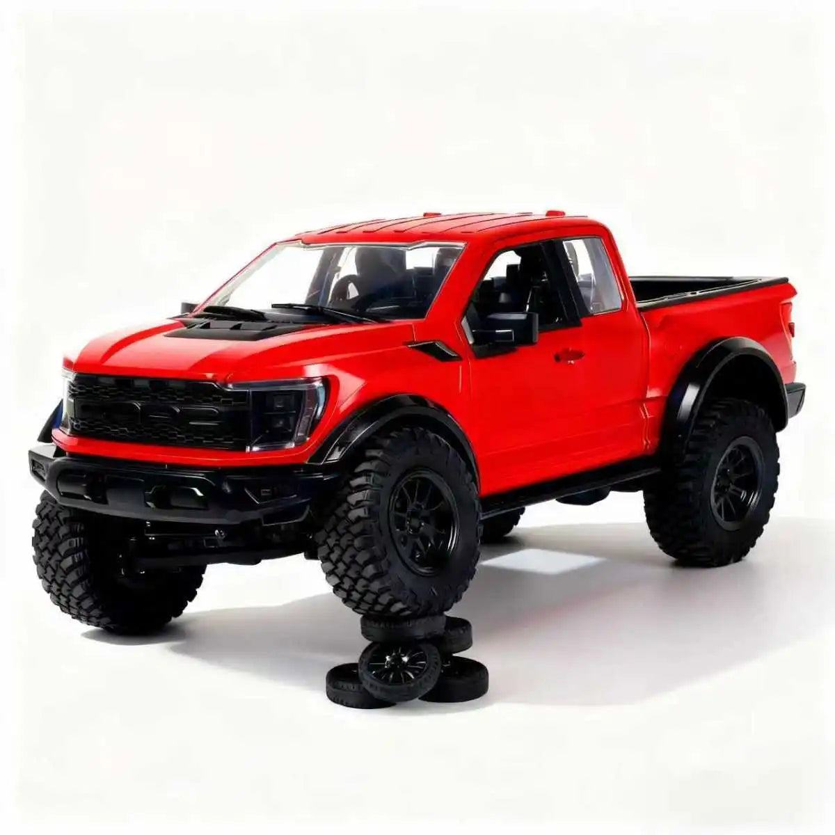 Hongxing New F-150 Rc Car 1:12 Scale 4wd Off-Road Pickup Truck Full Metal Gearbox Realistic Open Doors Cruise Control Rc Vehicle