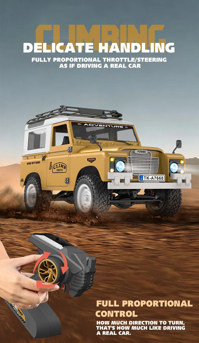 New 1:10 Full Scale Pickup 4X4 Professional Remote RC Defender Simulated Off-Road Climbing Vehicle RC CAR