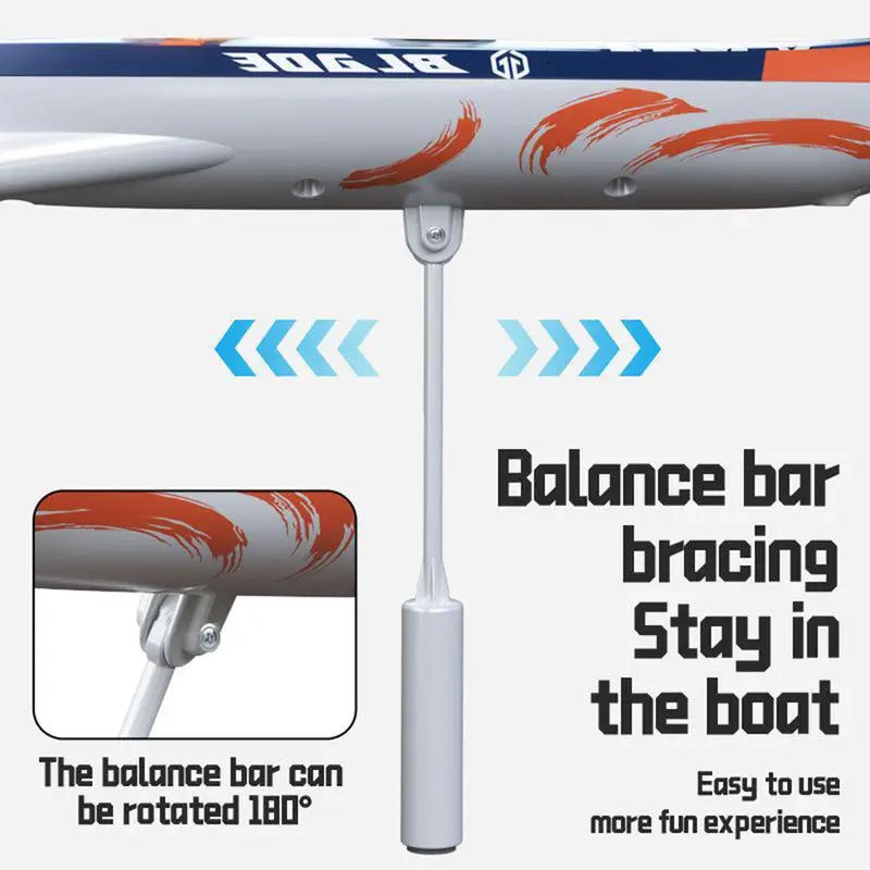 Rc Boat 2.4Ghz Remote Control Sailboats Swing Doll Surfboard Waterproof Pool Sailing Game With Led Lights Beach Toys For Kids