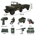 JJRC C8815 Rc car 1941 JEEP WILLYS 2.4g 4wd RTR Crawler climbing scale military truck off-road vehicle toy gift for children.