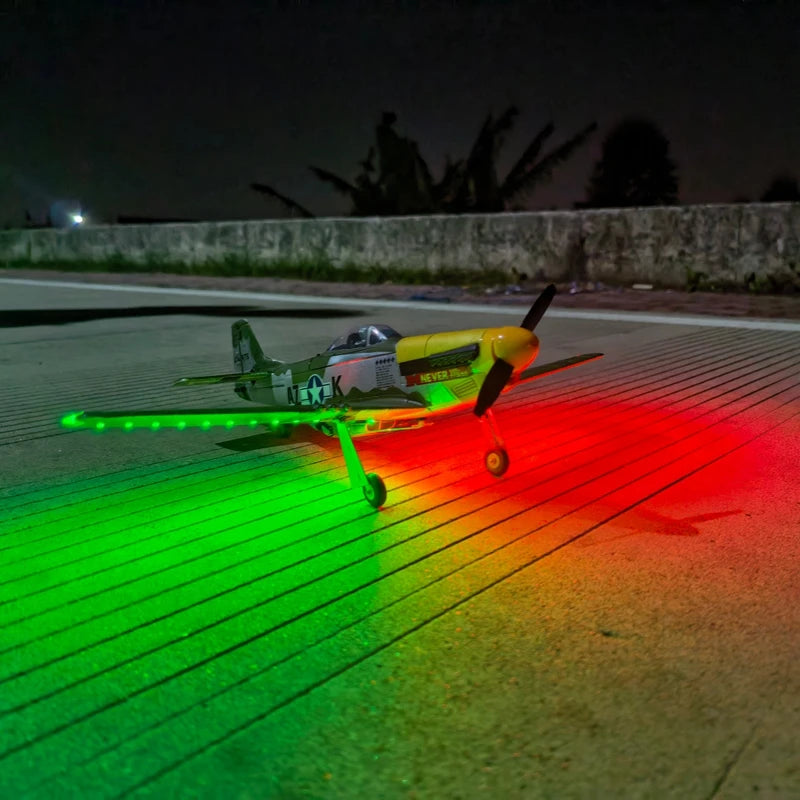 RC Plane 5CH 3D/6G Fixed-wing RC Airplane P51D Mustang RTF for Adults Beginners Easy to Fly Removable Brushless Fighter Helicopt
