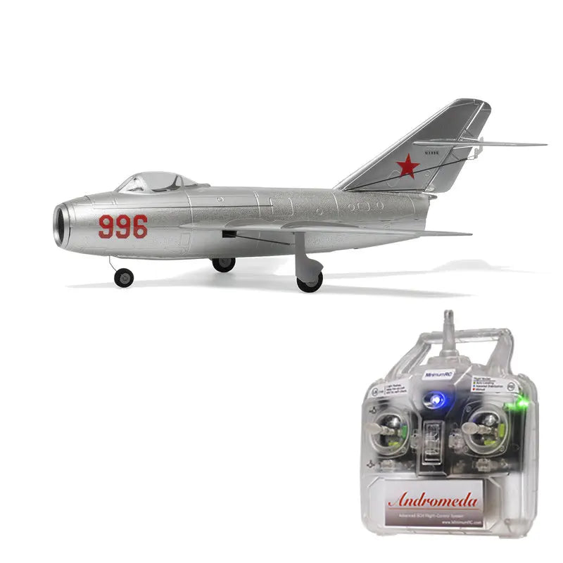 MinimumRC Mig 15 Micro Scale RC Jet 30mm Ducted Fan 2S Gyro Self Stabilization Aircraft For Outdoor RC Flight Hobby Enthusiasts