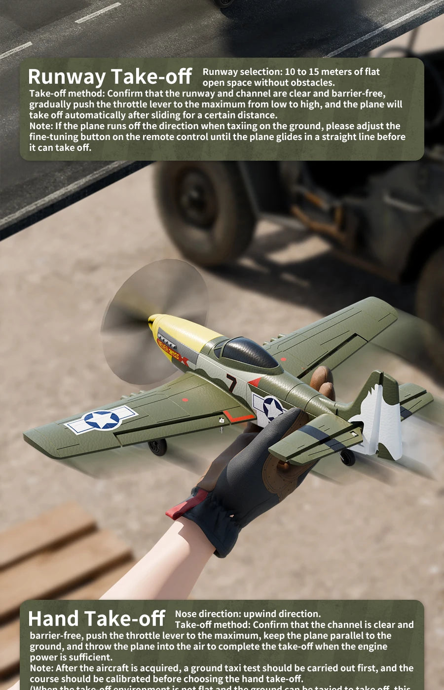 P51 Mustang RC Plane 2.4G 4CH 6 Axis EPP Foam 410MM Fixed Wingspan One Key Aerobatic RC Fighters Glider Toys Gifts