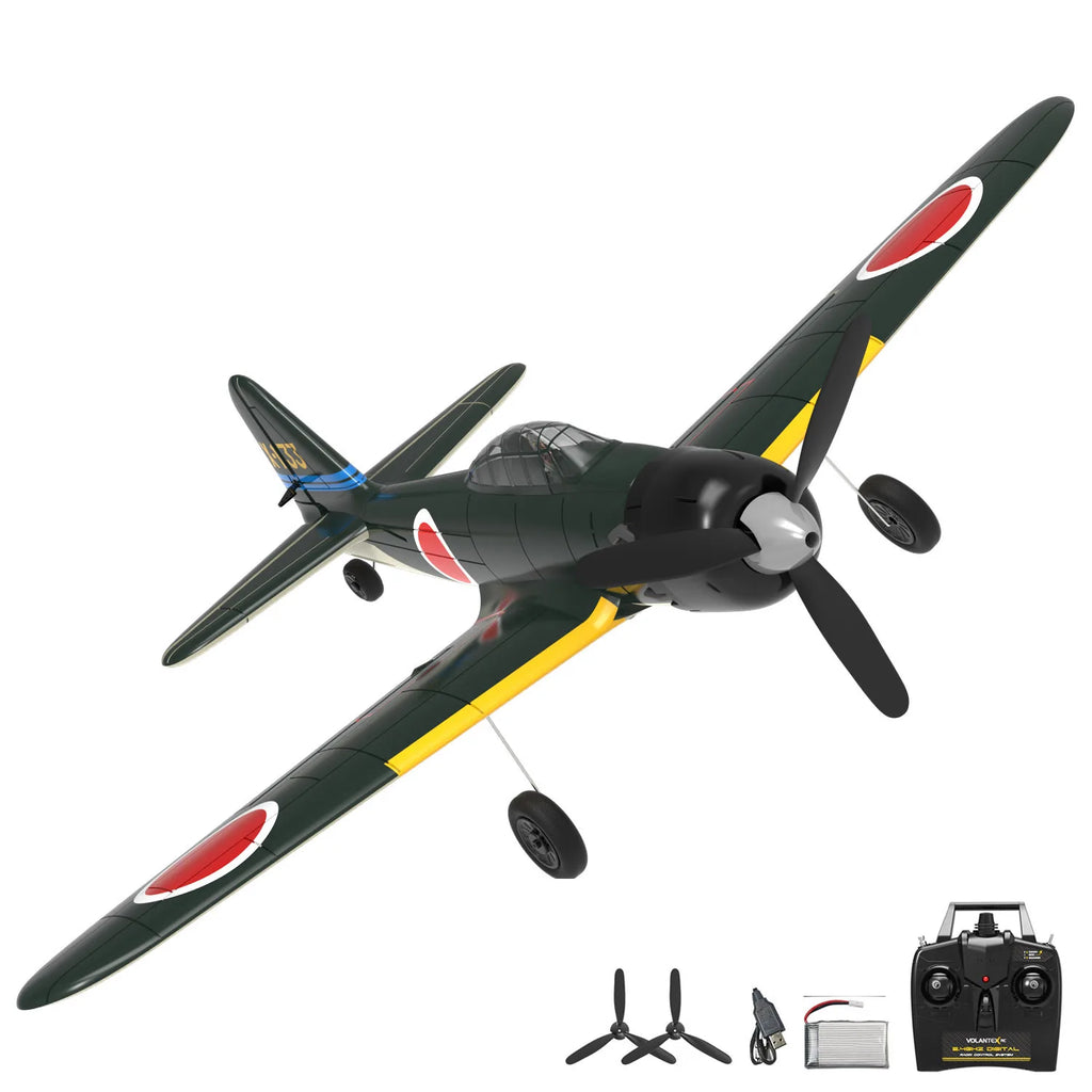 Zero RC Plane 2.4G 4CH Remote Control Airplane EPP 400mm Wingspan 6-Axis Aerobatic RC Fighter 761-15 RTF Plane