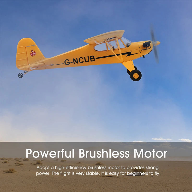 News Park10 J3-CUB RC Airplane RTF EPP RC 1406 Brushless Motor WLtoys A160 Upgrad 3D/6G System 650mm Wingspan Kit For Adult Gift