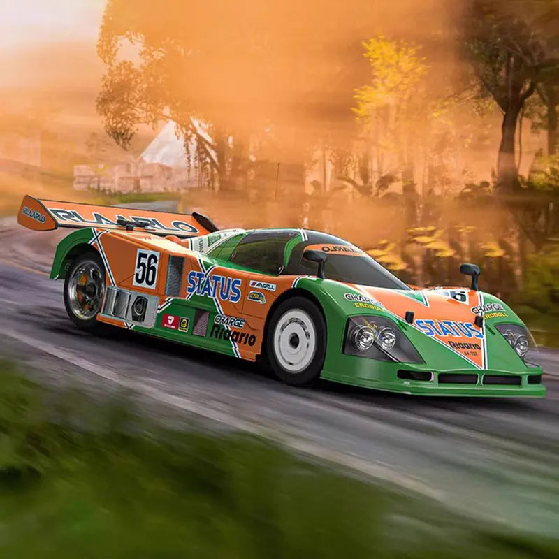 RLAARLO RC Cars AK-787 Flat Sports Car 1:10 Carbon Fiber Brushless Electric Professional Speed Racing Simulation Model Car Gift