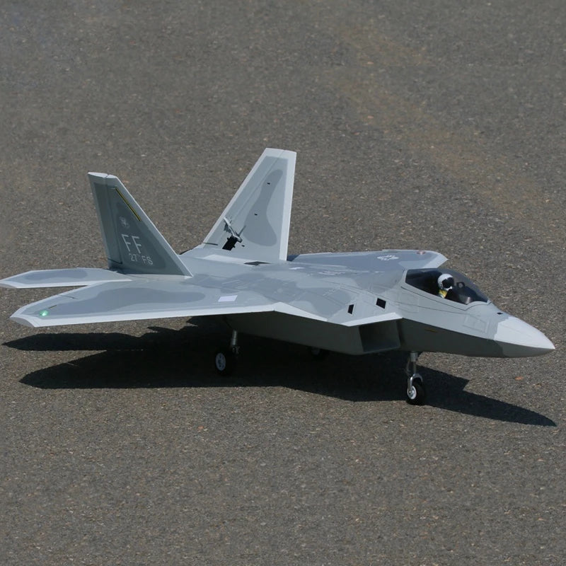 F22 64mm Ducted Remote-Controlled Model Aircraft CNC Shock Absorbing Landing Gear With Flap Fixed Wing Raptor Fighter F-22