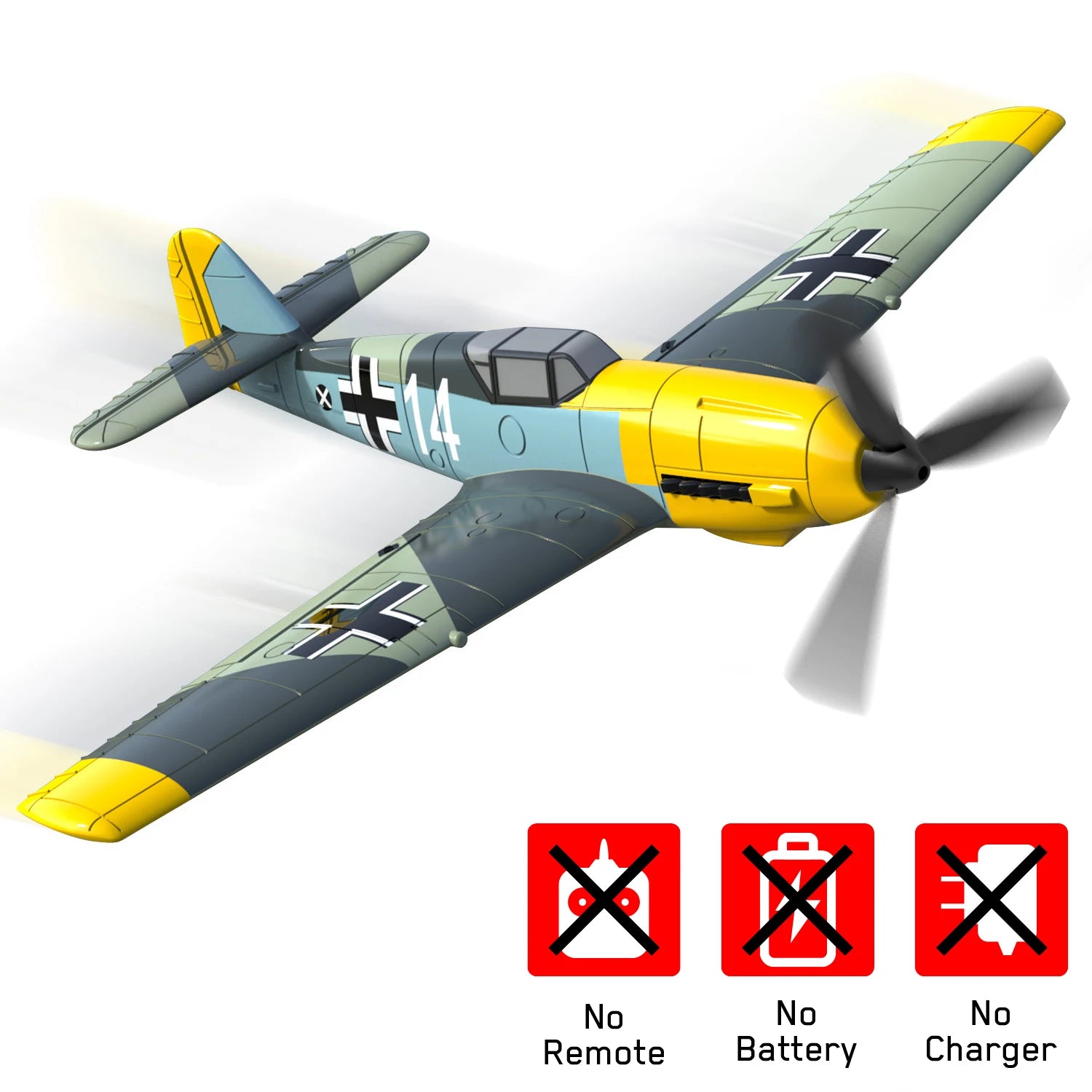 Volantex EPP P51D Mustang /BF109/P40/Zero PNP Plane 2.4G 4-CH 6-Axis One-key Aerobatic Warbird Mini Plane NO Remote