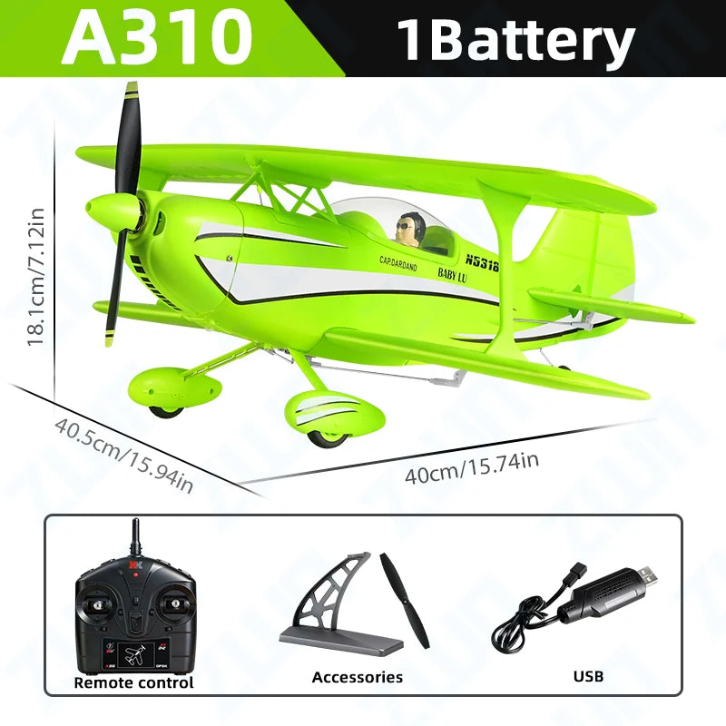 WLtoys A310 RC Plane Glider 2.4G 4CH Brushless Motor Dual Wings Radio Controlled Airplane 3D/6G EPP RC Model Toys For Kid Gift